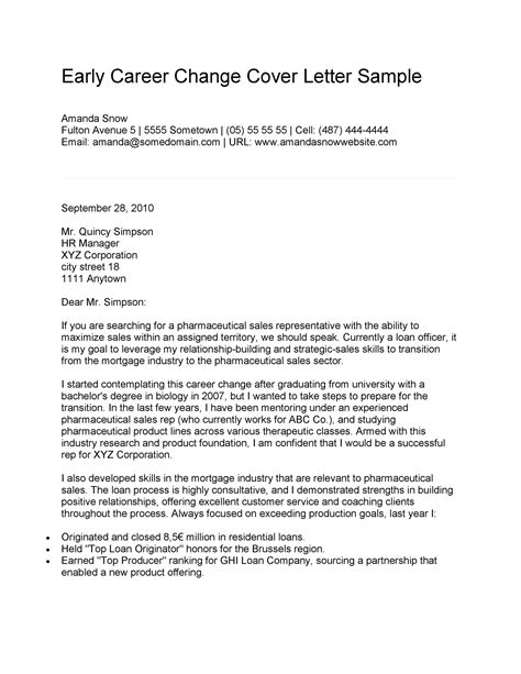 Persuasive career change cover letter samples. Cover Letter Changing Careers Collection | Letter Template ...
