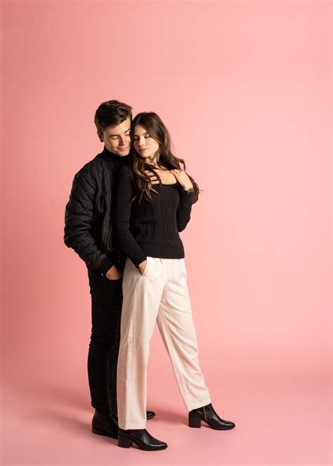 Fashion Inspired Pink Studio Engagement Session Em And Co Photography