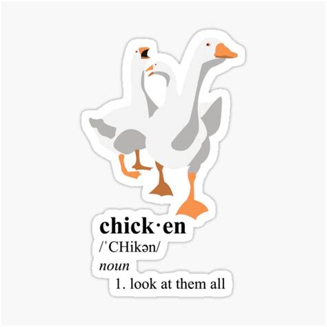 Look At All Those Chickens Stickers Redbubble