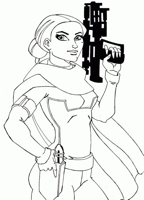 Padme Amidala Coloring Pages At Free Printable