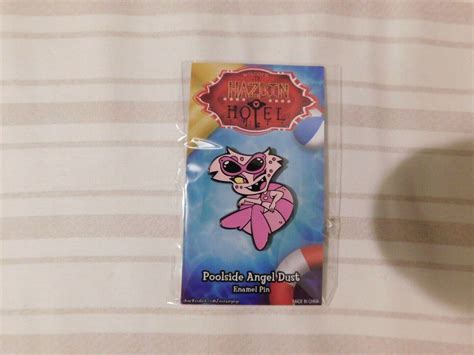 Hazbin Hotel Poolside Angel Dust Enamel Pin Limited Edition