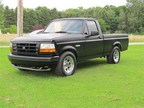 Originally offered in black or red, the color white was added for 1994 and 1995. Buy used 94 F150 Lightning Flat Black, Nice Truck GT40 351 ...