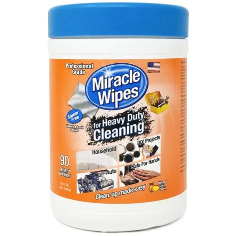 The company is headquartered in incorporated cobb county, georgia, with an atlanta mailing address. Miracle Brands Miracle Wipes for Heavy Duty Cleaning- 90 ...