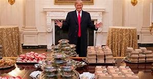 Image result for trump whitehouse cheeseburgers