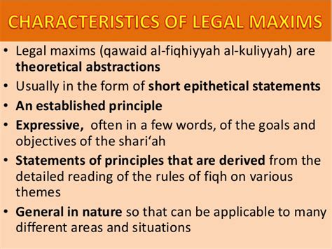 legal maxims of islamic law a brief introduction the thinking muslim