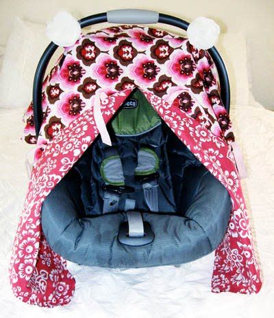 A car seat canopy may seem like a daunting project, but i promise it's a lot easier than it looks! Baby Car Seat Canopy Cover Pattern | Sewing Patterns for Baby