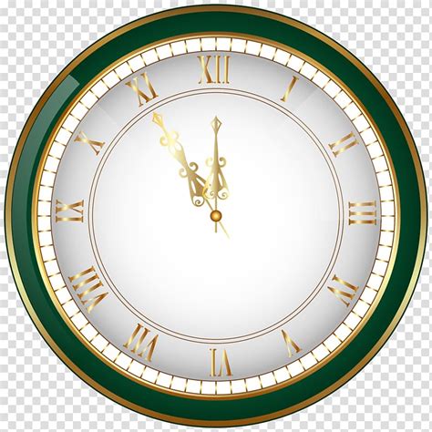 New Years Eve Clock Christmas Clock Transparent Background Png