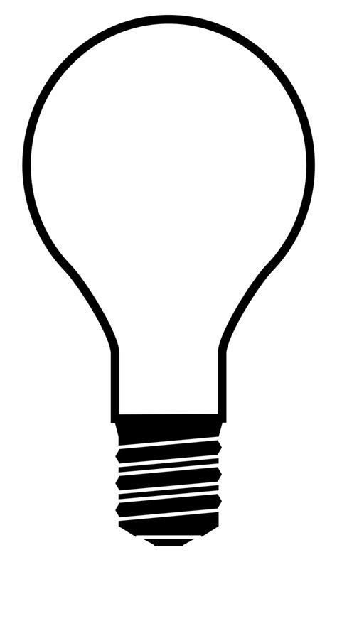 Free Light Bulb Clip Art Black And White Download Free Light Bulb Clip