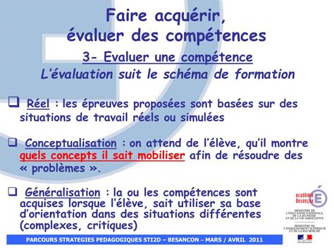 Ppt Faire Acquerir Evaluer Des Competences Powerpoint Presentation