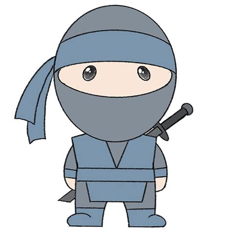 How To Draw A Ninja Step By Step Easy Drawing Tutorial For Kids