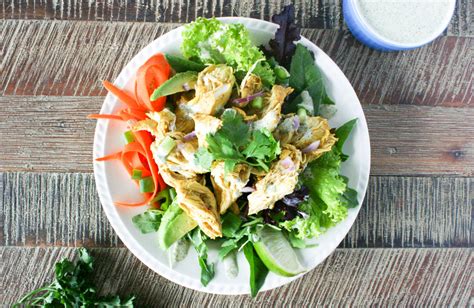 Small handful of mint and coriander leaves, freshly chopped. Cumin & Coriander Chicken Salad - Real Food Recharge