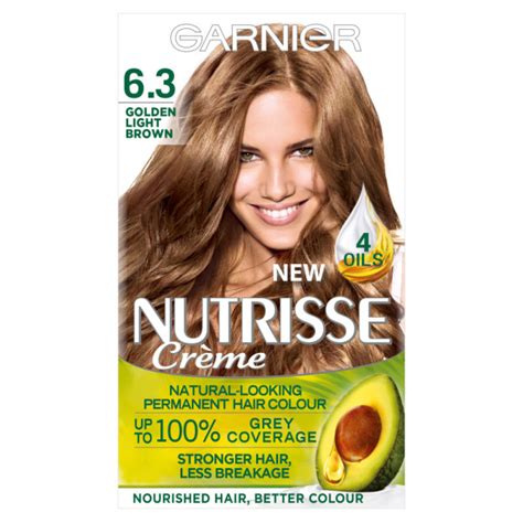 If you have dark brown hair, caramel highlights might look better and would be much easier to maintain than dying all of your hair. Buy Garnier Nutrisse Creme 6.3 Golden Light Brown Hair Dye ...