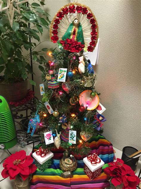 My Mexican Christmas Tree At Work Mexicanchristmas Navidadmexicana
