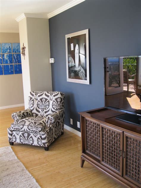Portfolio Accent Walls In Living Room Brown And Blue