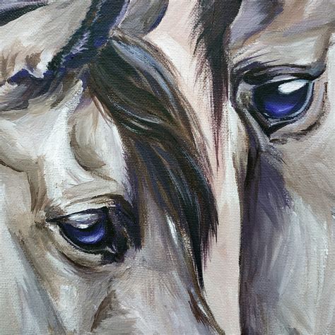 Horses Original Acrylic Painting Etsy