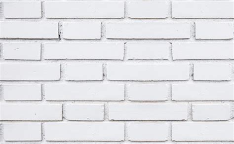 Rustic White Brick Wall Seamless Texture Stock Photo