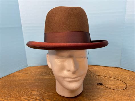 本物 Vintage Homburg Royal Deluxe Stetson Hat St Regis Deluxe