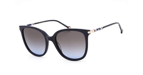 Carolina Herrera Ch 0023 S Sunglasses Blue Grey Shaded Blue In Black Lyst