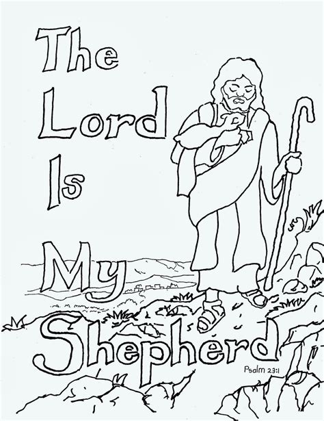Technical analysis of psalm 23 (the lord is my shepherd) literary devices and the technique of david. Coloring Pages for Kids by Mr. Adron: The Lord Is My ...
