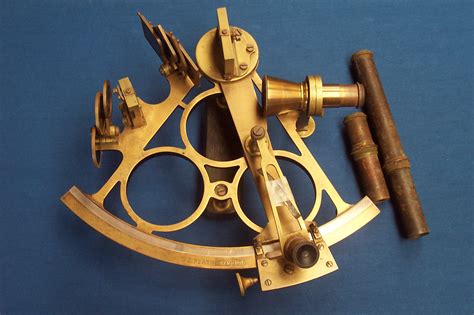 a sextant that appears to be of quite elementary design and rugged and well used r machineporn