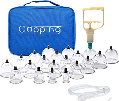 Cupping Warehouse 20 Polycarbonate Clinic Professional Cupping Therapy Set Cupping