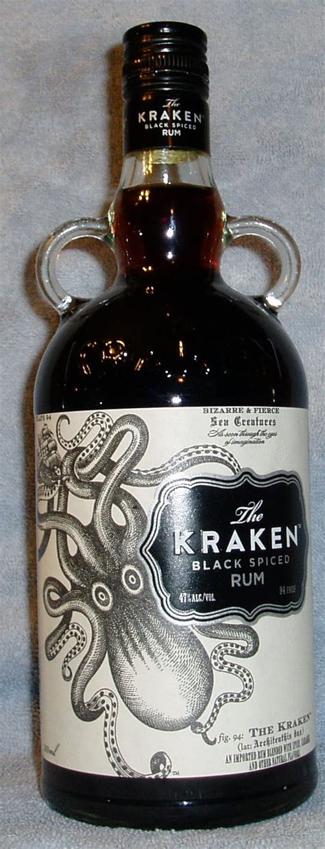 However, the bottle has a rendering of the actual giant squid with a reference to its scientific name, architeuthis dux. Kraken Black Spiced Rum - Ministry of Rum
