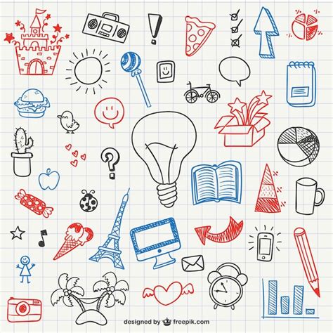 Simple Doodles Collection Vector Free Download
