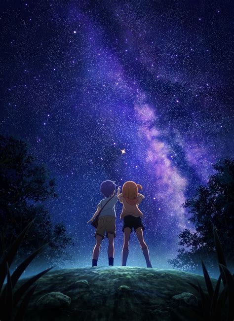 Wallpaper Koisuru Asteroid Starry Sky Anime Kids Scenic