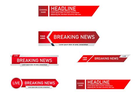 News Channel Lower Third Headline Design Graphic By Iftikharalam