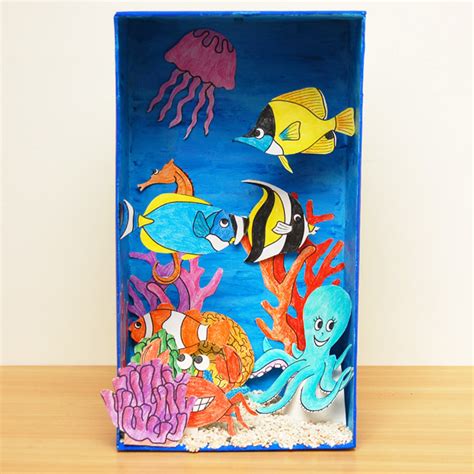 Coral Reef Habitat Diorama Kids Crafts Fun Craft Ideas