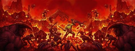 Doom 2016 Video Games Doom Game Video Game Art Hell Demon