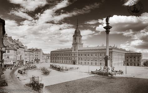 Stara Warszawa Zamek Królewski w roku 1875 plakat KOLOROFON