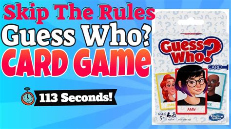 how to play guess who card game youtube