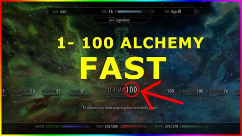 Skyrim Special Edition How To Level Up Alchemy Fast Guide Youtube
