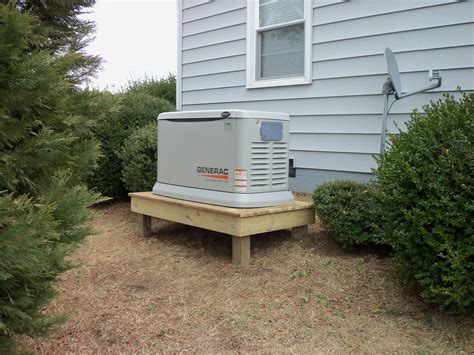 20 Kw Residential Generac On A Raised Platform Serviced By Nng
