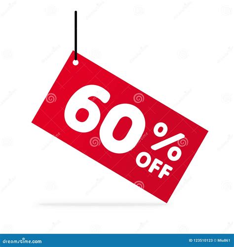 60 Off Discount Discount Offer Price Illustration Vector Discount