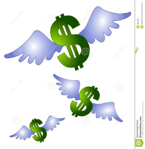 Money Wings Flying Clip Art Stock Photography Image 2807082