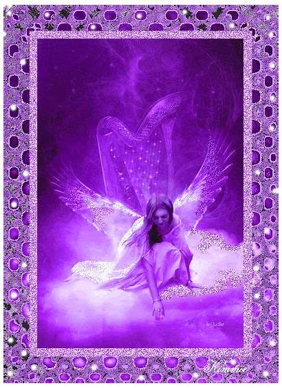 Purple Angel Angels Animated Background Fanpop Heavenly