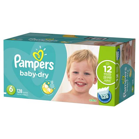 Pampers Baby Dry Diapers Size 6 128 Count