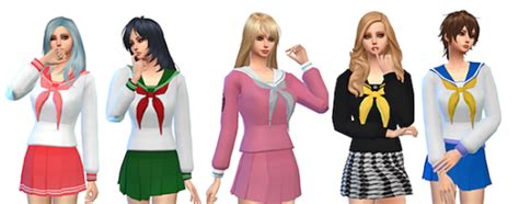 Sims 4 Uniform Tumblr
