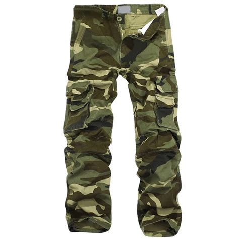 buy multi pocket military cargo pants casual men s camouflage combat pants 29