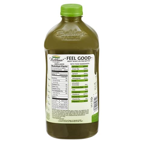 Bolthouse Farms Green Goodness Fruit Juice Smoothie 52 Fl Oz Smoothies