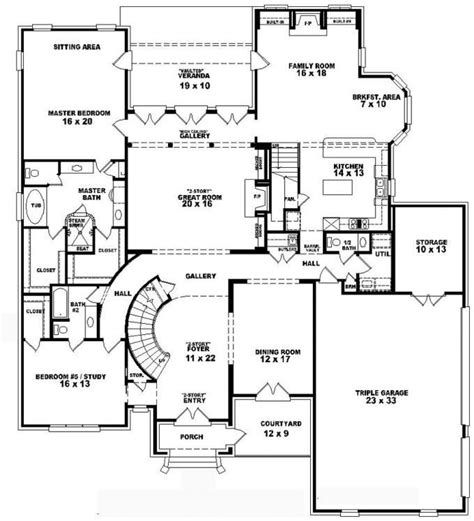 Luxury 4 Bedroom Two Storey House Plans New Home Plans Design
