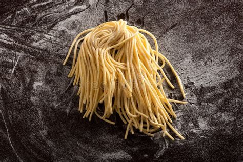 Bundle Of Uncooked Homemade Spaghetti Stock Image Image Of Spaghetti Recipe 94512679