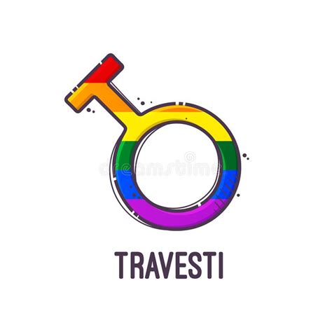 Gender Symbol Travesti Signs Of Sexual Orientation Vector Stock