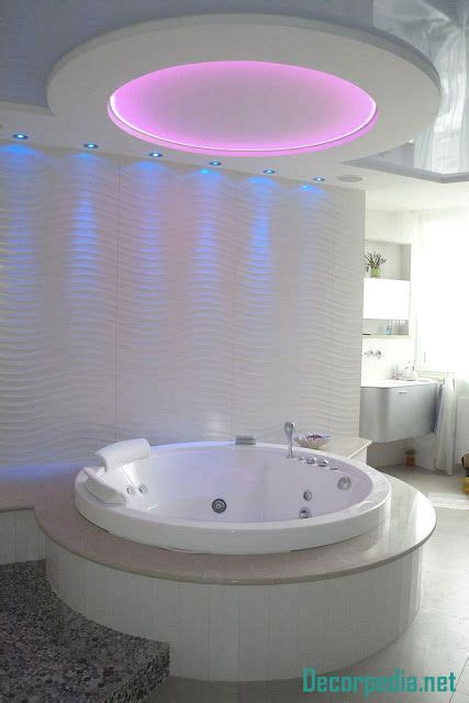 If you find yourself getting in and out of your small bathroom as quickly as possible each morning, it could be time for a redesign. New pop ceiling designs for bathroom 2019, false ceiling ...