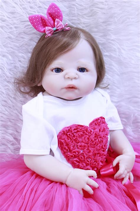 Reborn Girl Dolls 23 Full Silicone Reborn Baby Dolls Toys Lifelike