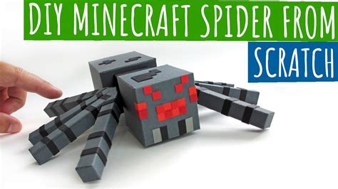 Diy Minecraft Spider From Scratch Minecraft Papercraft Spider Paper