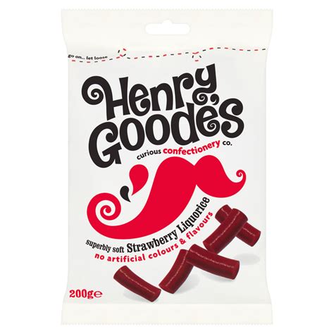 Henry Goodes Superbly Soft Strawberry Liquorice 200g