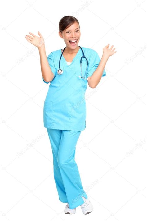 Medical Professionals Nurse Excited Stock Photo By ©maridav 22310137